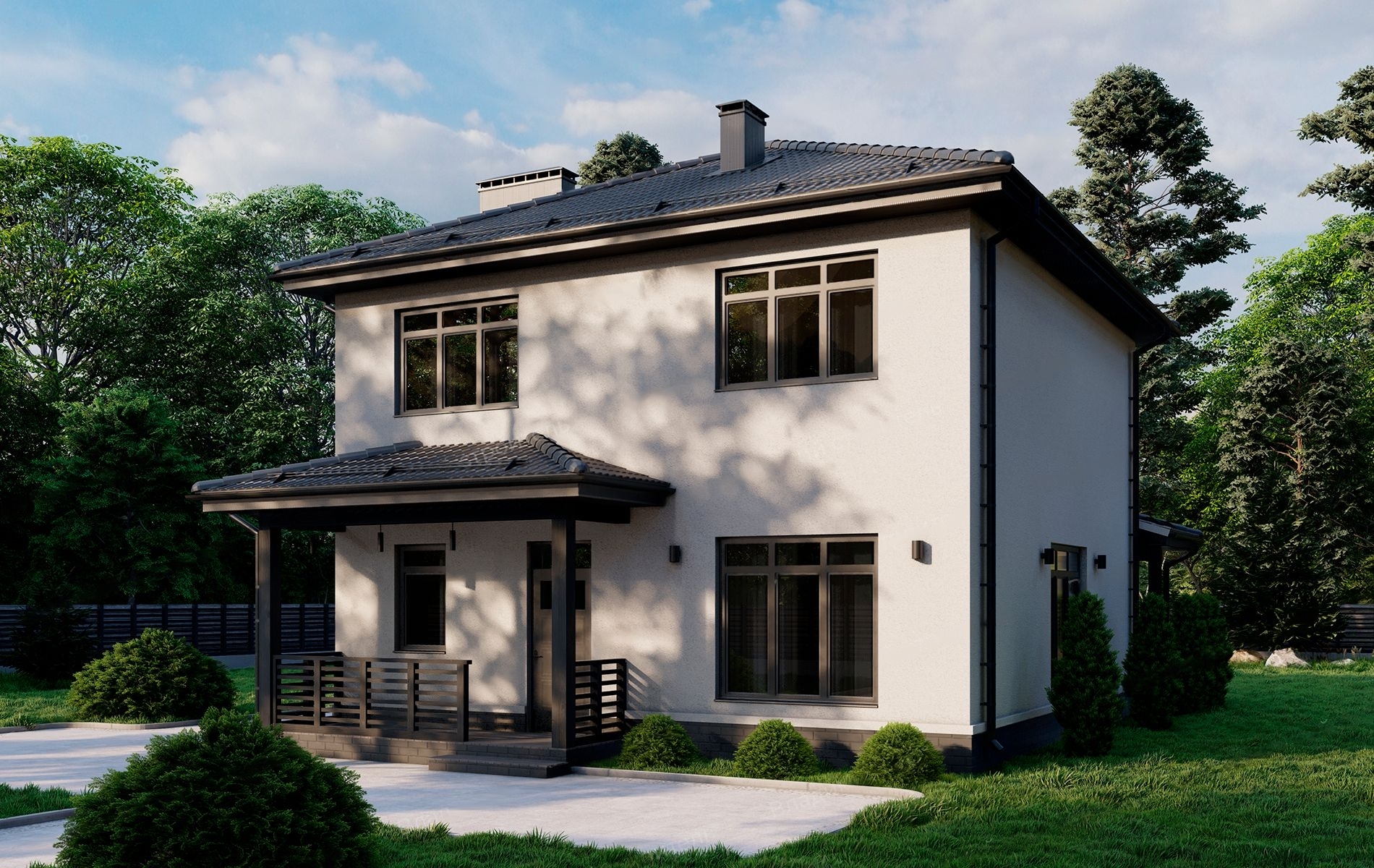 Дом из газобетона 9 на 9