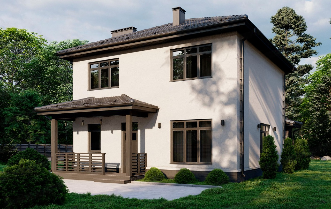 проект двухэтажного дома 9 на 9