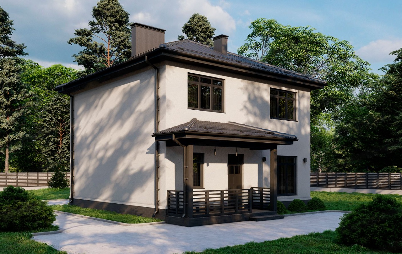 проект классического двухэтажного дома